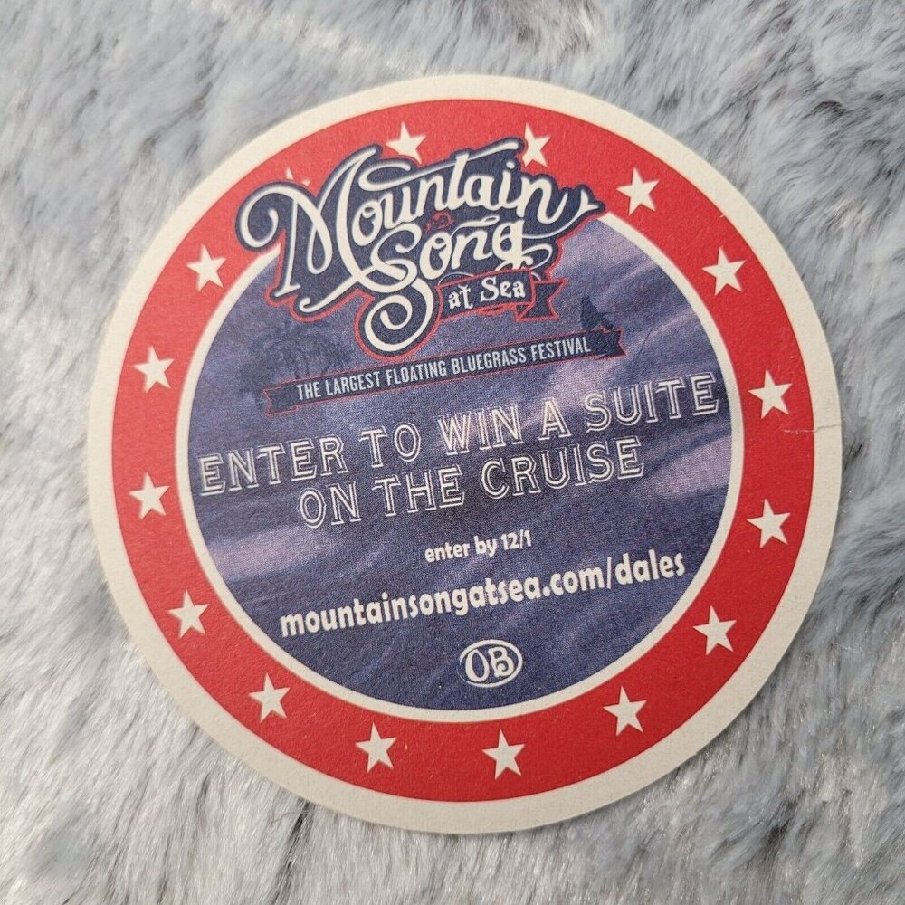 Beer Coaster Beermat Oskar Blues Brewery Colorado USA 2 Coasters New Two Sides - Picture 4 of 4